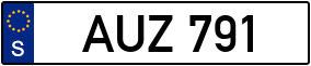 Trailer License Plate